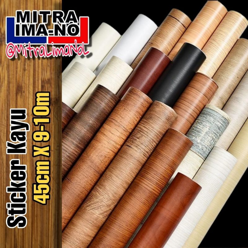 Jual Wallpaper Sticker Kayu [45cm x 910m] Perabot Meja Kursi Pintu