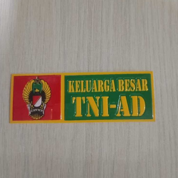 Jual Stiker embos Logo TNI AD-Stiker Plat Logo TNI AD 1 pasang(2 pcs ...