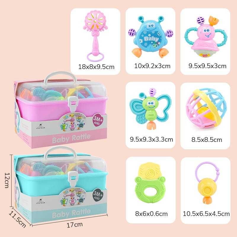 Jual TEETHER BAYI (ISI 11PCS) GIGITAN BAYI SILICON LEMBUT BPA FREE