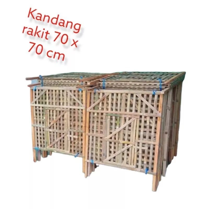 Jual kandang ayam bambu rakitan ukuran 70×70 | Shopee Indonesia