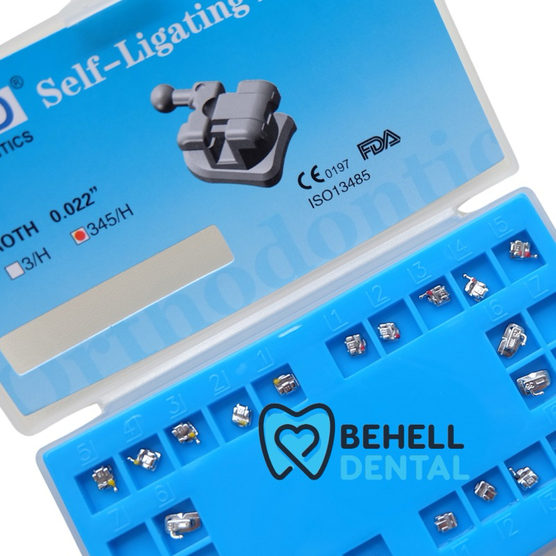 Jual BRACKET BEHEL SELF LIGATING METAL ROTH 3 HOOK KND - Dental Braces ...