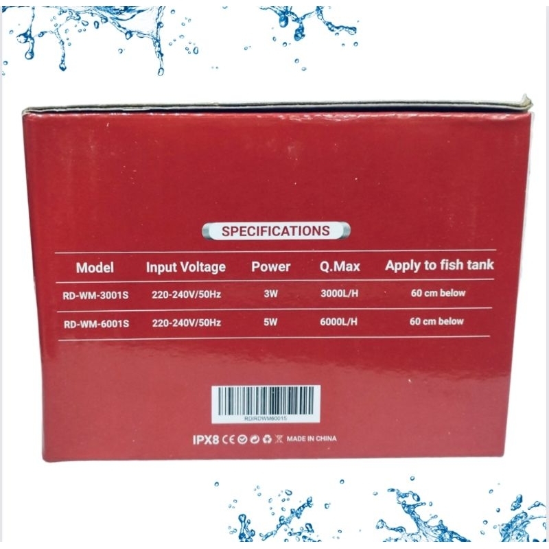 Jual RDI RD WM 6001S AQUARIUM WAVE MAKER MESIN ARUS OMBAK AIR | Shopee ...