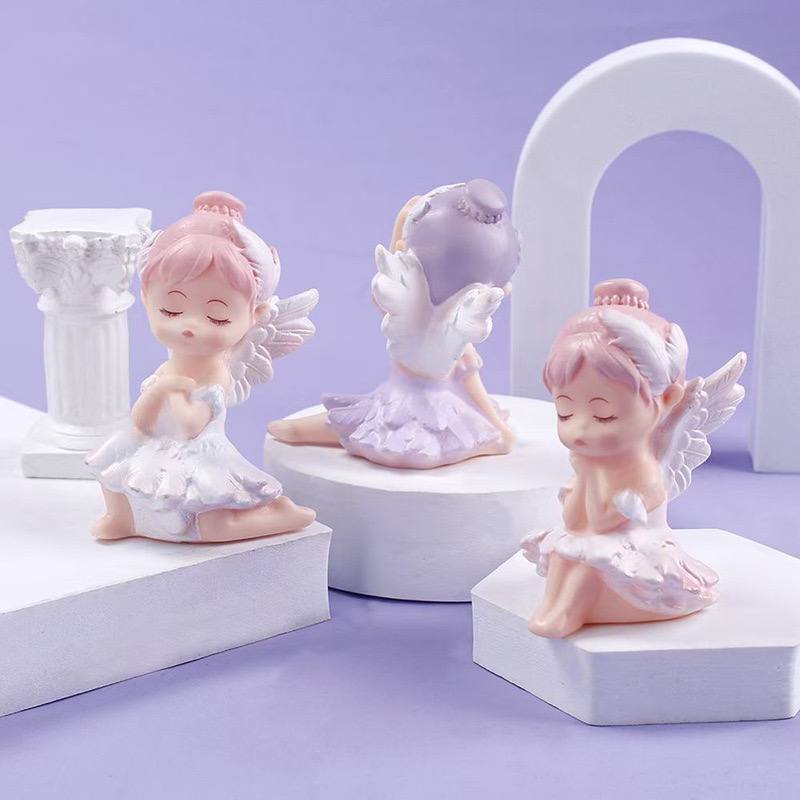 Jual Cake Topper Hiasan Kue Temaa Angel/ Topper kue Tema Peri/ Patung ...