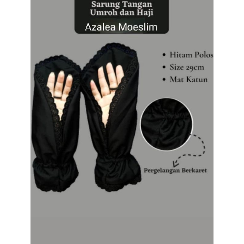 Jual Azalea Moeslim - Sarung Tangan Umrah Haji Wanita Muslim | Shopee ...