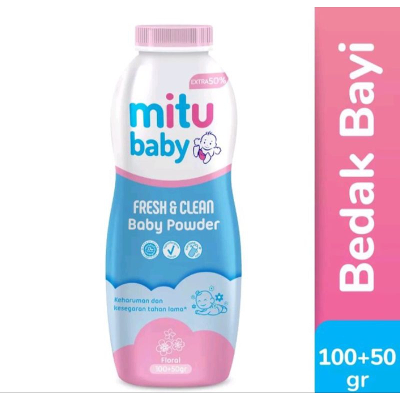 Jual Mitu Baby Powder 150g | Shopee Indonesia