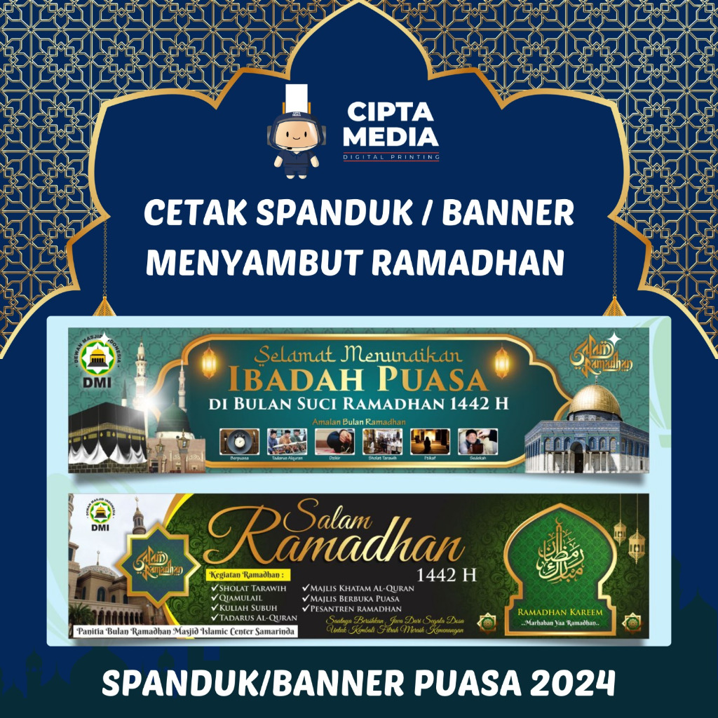 Jual spanduk marhaban ya ramadhan/Pengajian Tabligh Akbar Kajian Pondok ...