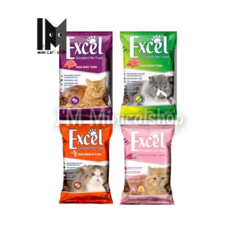 Jual Excel Makanan Kucing 500g | Shopee Indonesia