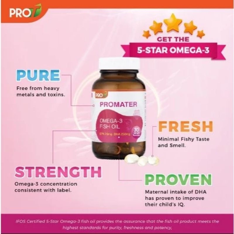 Jual Promater Omega-3 Fish Oil 30s Original EXP 2025/2026 | Shopee ...