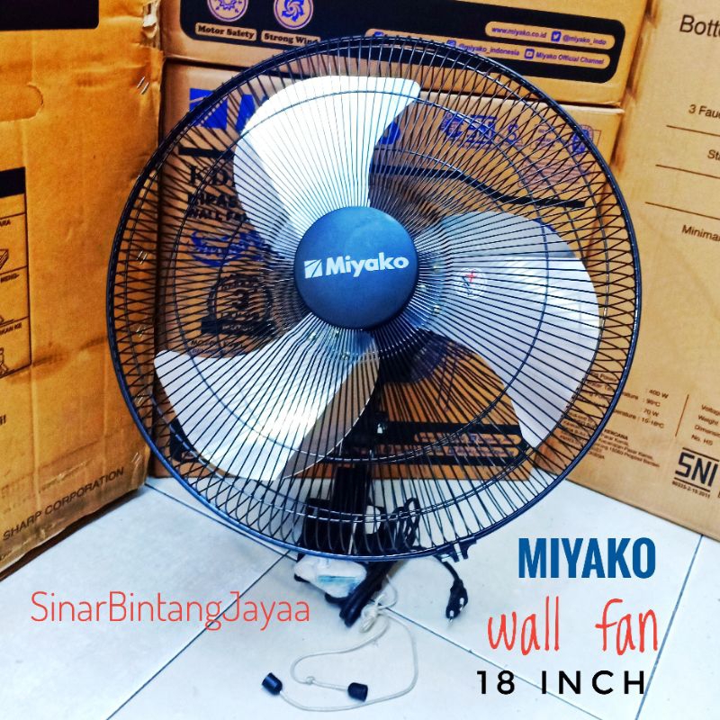 Jual MIYAKO Kipas Angin Dinding 18 inch KDB-18 Tornado/ Wall Fan 18 ...
