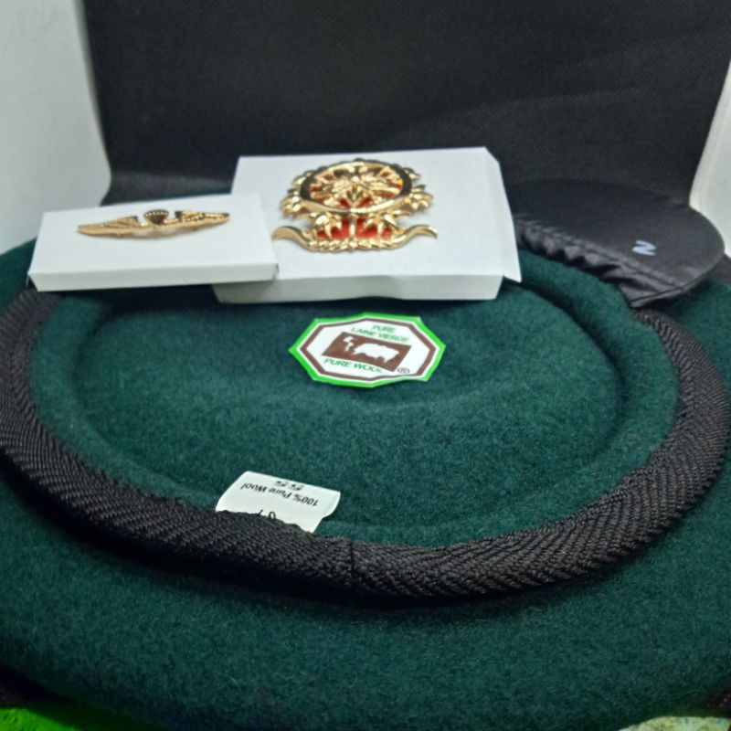 Jual baret kostrad plus emblem mobud para kecil | Shopee Indonesia