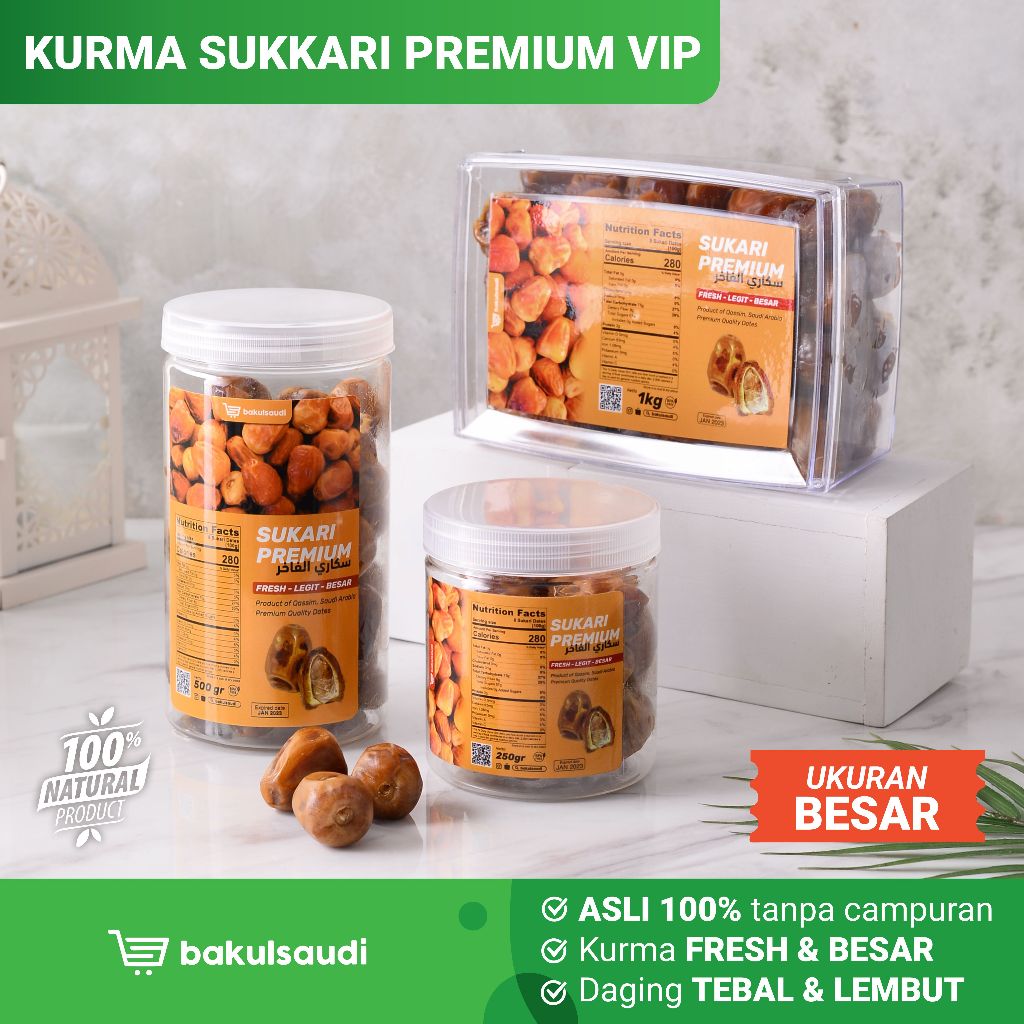 Jual Kurma Sukkari Premium Vip Lembut Original 100 Kurma Raja Grade A Kurma Sukari Basah 3985