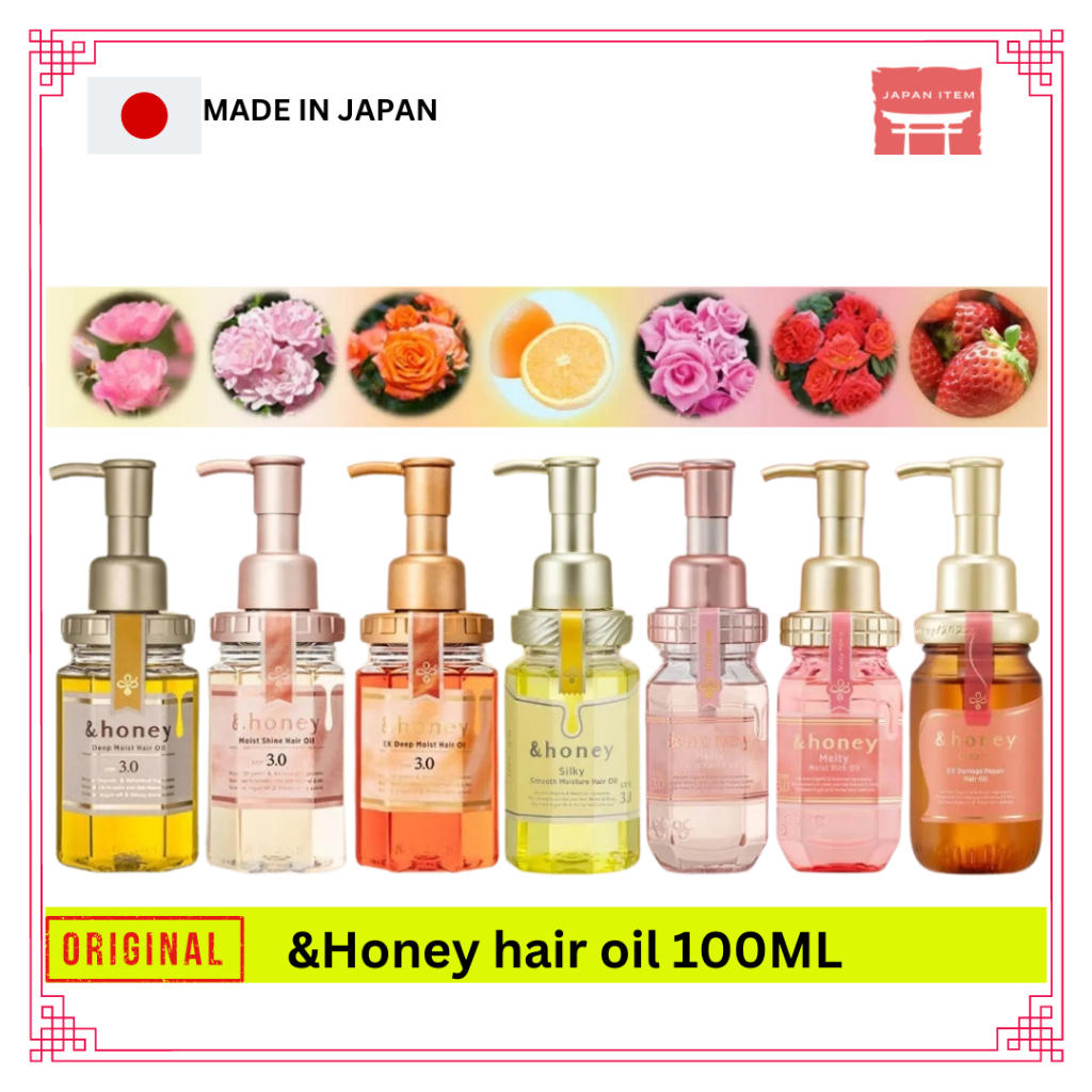 Jual &Honey hair oil 100ml perawatan rambut Japan Shopee Indonesia