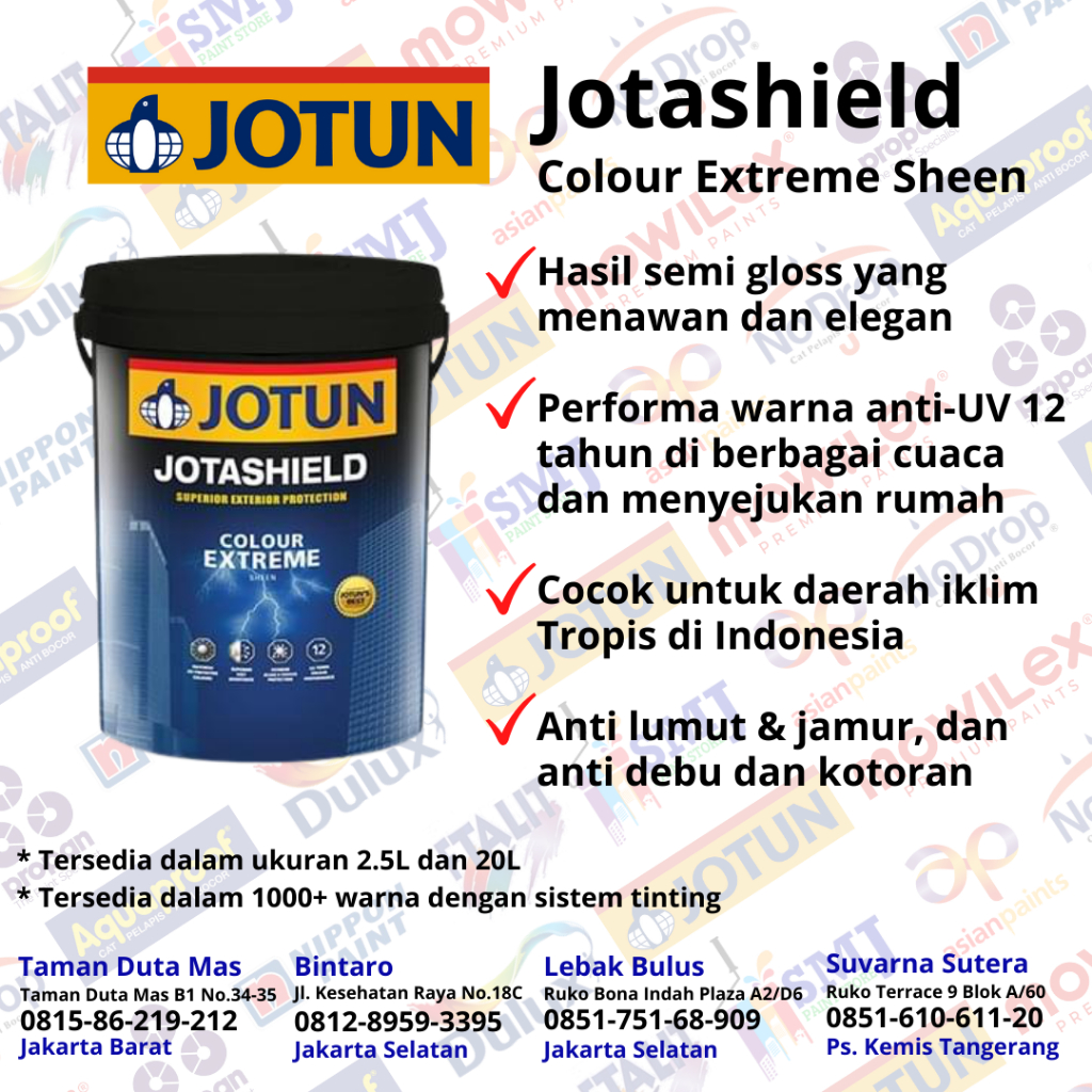 Jual Cat Tembok Exterior Jotun Jotashield Colour Xtreme Warna Tinting 25 Ltr Shopee Indonesia 8183