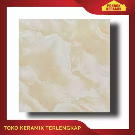 Keramik Lantai Accura 40x40 Halcon Beige Motif Marble