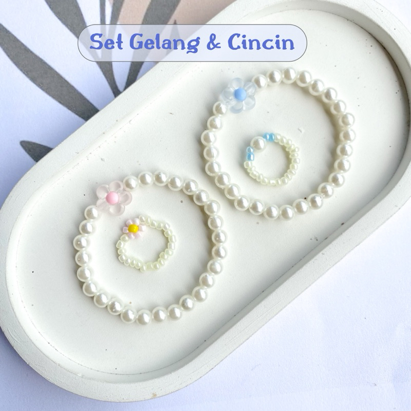 Jual SET GELANG MANIK DAN CINCIN / GELANG MANIK + CINCIN | Shopee Indonesia
