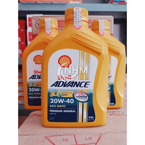Jual Shell Advance Ax5 Scooter 20W-40 0.8L | Shopee Indonesia