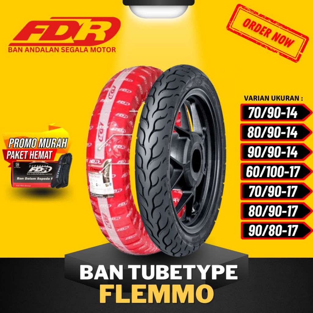 harga ban fdr flemmo 80 90 ring 14 tubeless