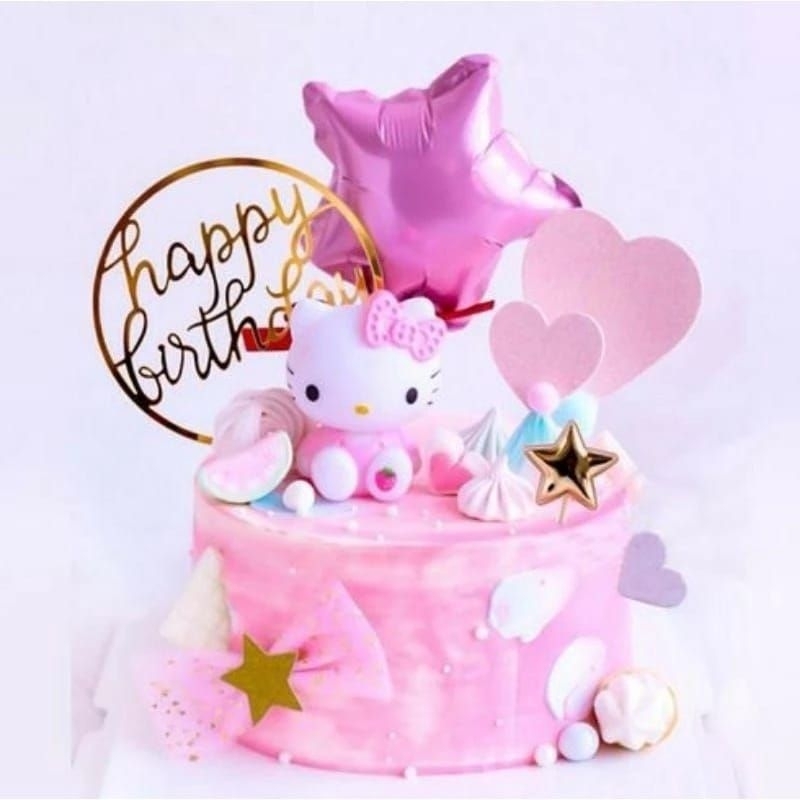 Jual Ym Hiasan Hello Kitty Kue Ulang Tahun Pajangan Kue Ulang Tahun