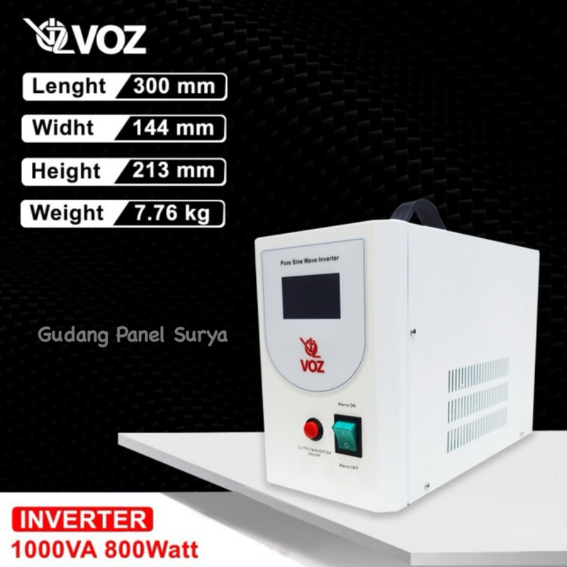 Jual Inverter Pure Sine Wave VOZ Inverter PSW 12V 1000VA inverter voz