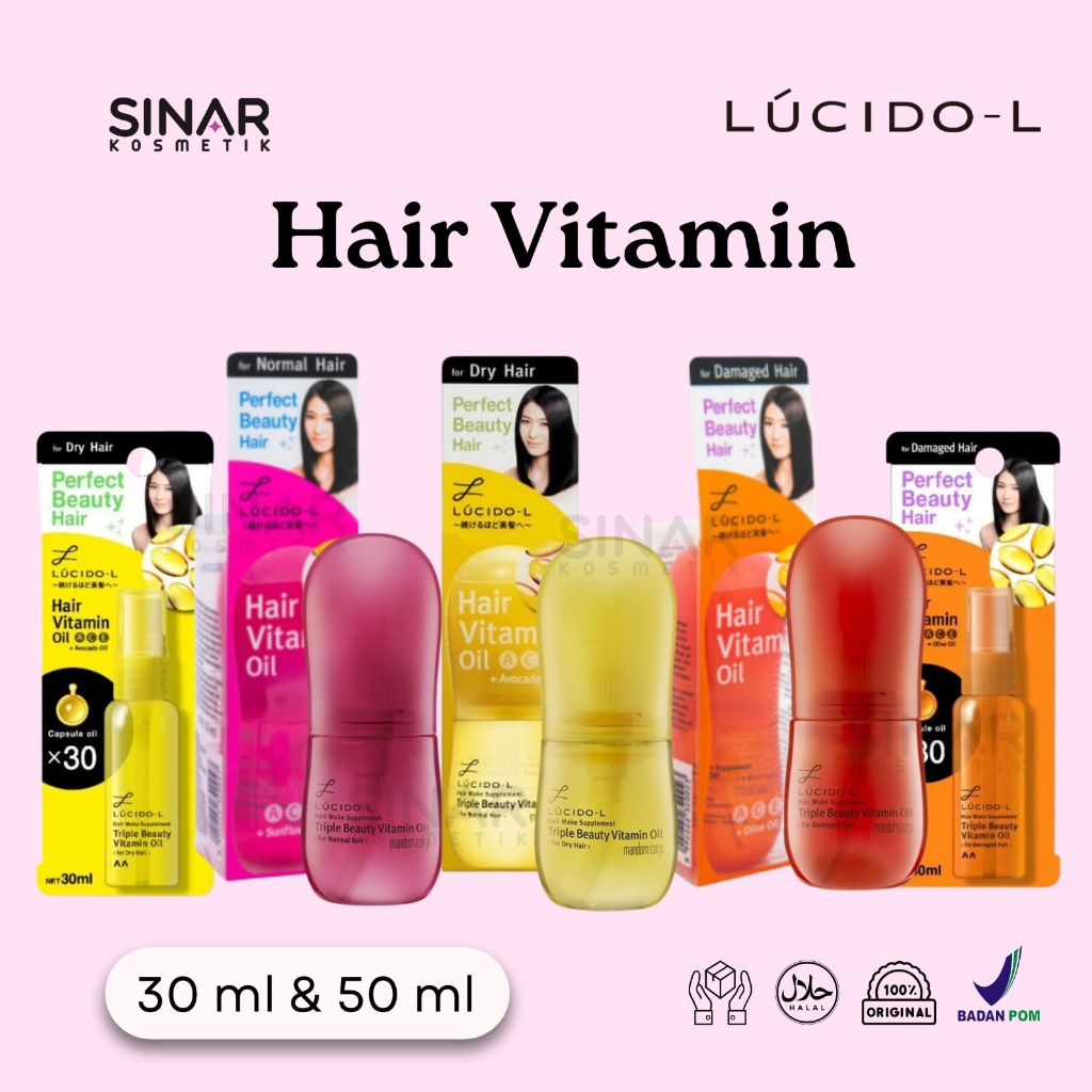 Jual Lucido L Hair Vitamin Oil 30ml - 50ml | Shopee Indonesia