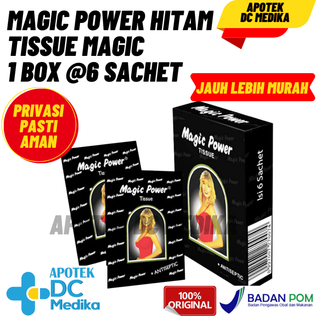 Jual Magic Power Merah / 6 sachet / Tissue Magic / Tisu Magic ...