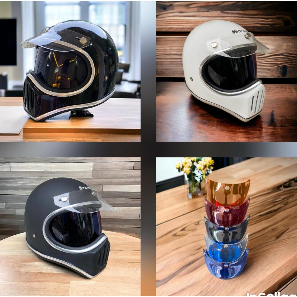 Jual Helm Cakil Sardjo V2 + Inner Visor (Pet Req) | Shopee Indonesia
