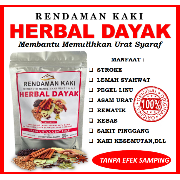 Jual HERBAL DAYAK RENDAMAN KAKI ORIGINAL 100% | Shopee Indonesia