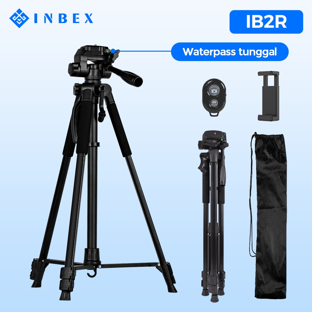 Gambar produk INBEX IB-2R Tripod Kamera DSLR Photography Tripot 170CM dengan Tas Portable+Phone holder+Bluetooth Remote 6