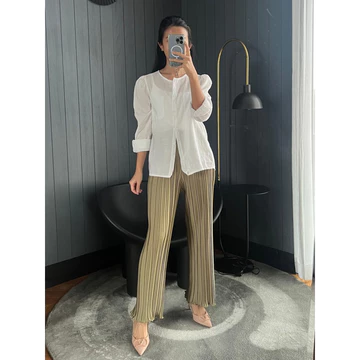 GLITTEN THE LABEL Pleats Pants BB Wavy Celana KULOT Plisket BB Wavy Celana Kulot Plisket BB