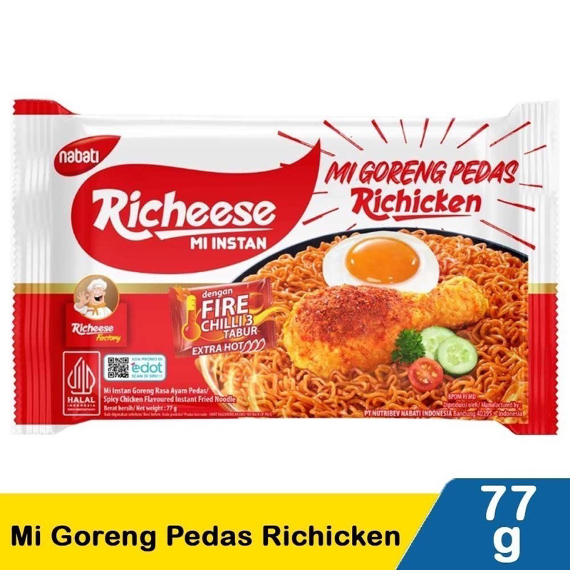 Jual mie richeese goreng pedes RICHICKEN HARGA SATUAN habisin stok ...