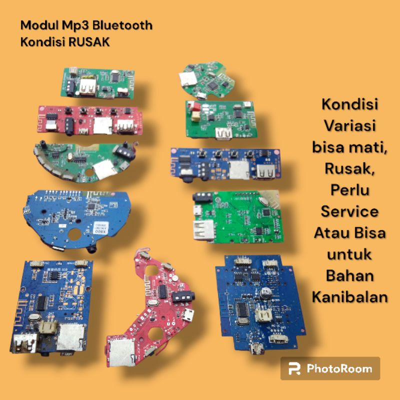 Jual Rongsok Modul MP3 BLUETOOTH kondisi Rusak Untuk Service dan ...