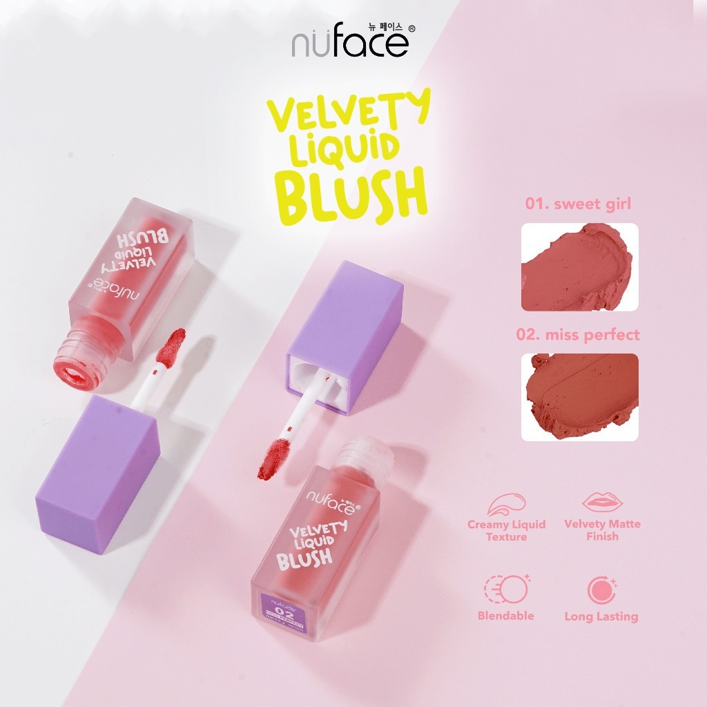 Jual Nuface Velvety Liquid Blush | Blush On Cair 4,5g | Shopee Indonesia