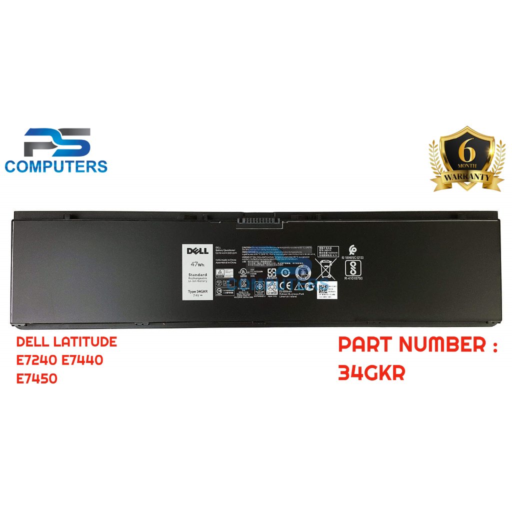 Jual BATERAI BATRE BATTERY DELL LATITUDE E7420 E7440 E7450 14-7000 ...
