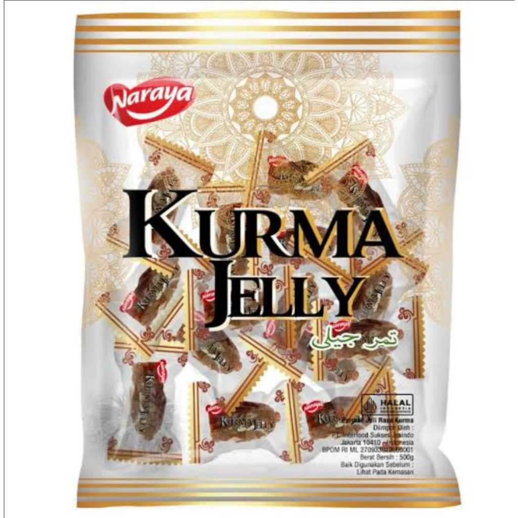 Jual Kurma Jelly Naraya / Permen Jelly Rasa Kurma Halal 500 gr | Shopee ...