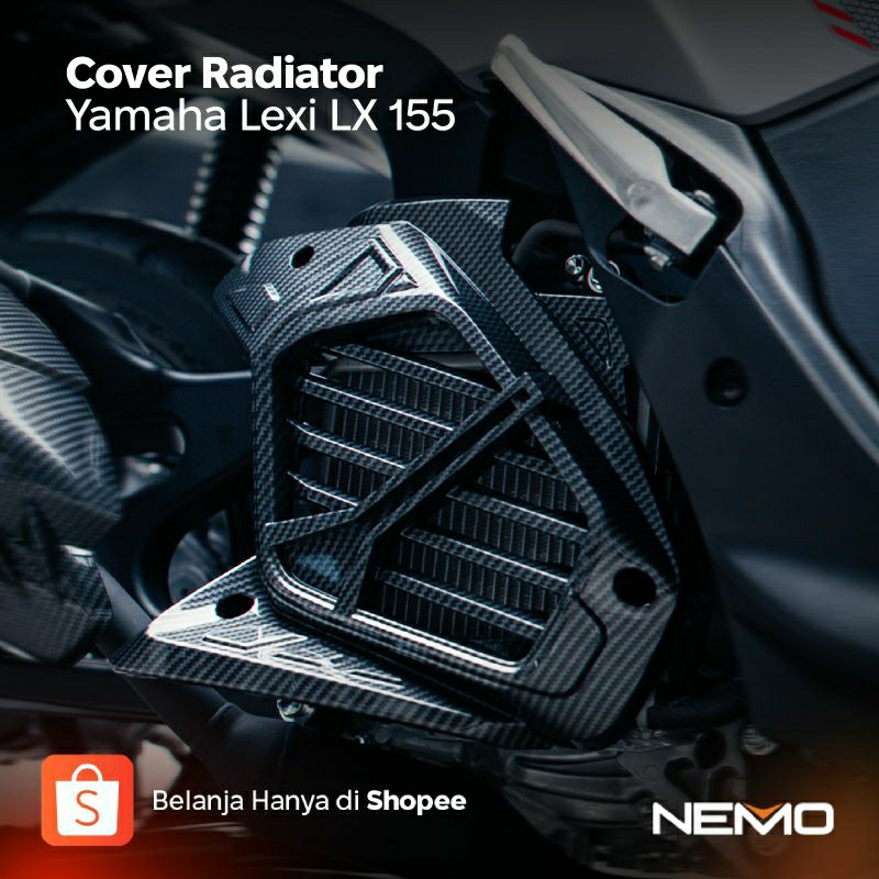 Jual NEMO Pelindung / Cover Radiator Carbon Yamaha Lexi Lx 155 | Shopee ...