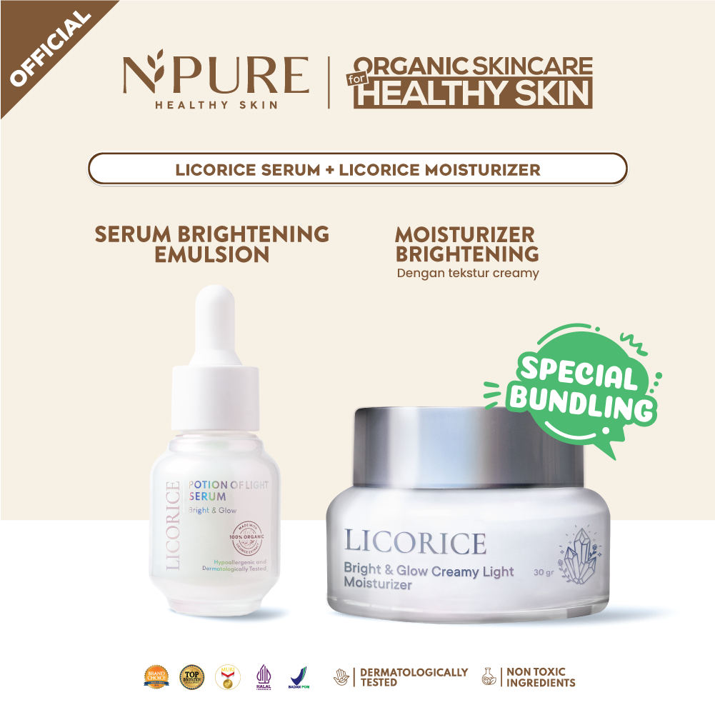 Jual NPURE Bundling Licorice Serum + Licorice Moisturizer 30gr Shopee