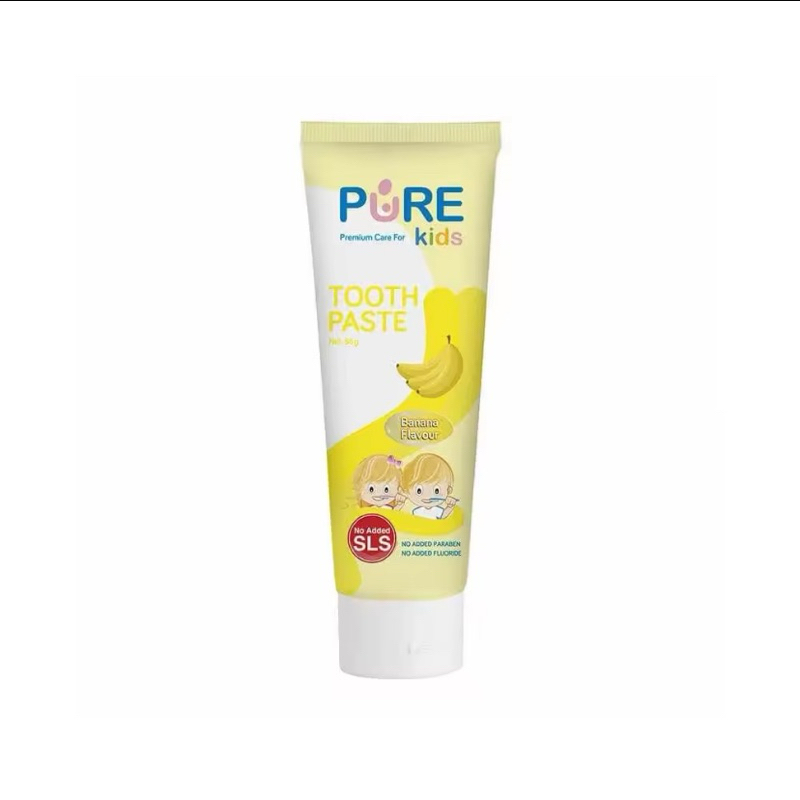 Jual Pure kids pasta gigi/tooth paste rasa BANANA 50gram | Shopee Indonesia