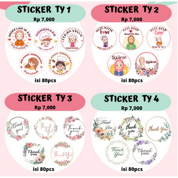 Jual Sticker Paper 2lembar Sticker Thank you Sticker Christmas | Shopee ...