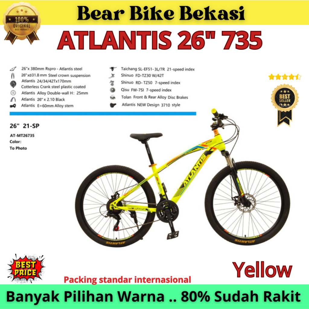 Jual Sepeda Gunung MTB Atlantis AT MTB 24