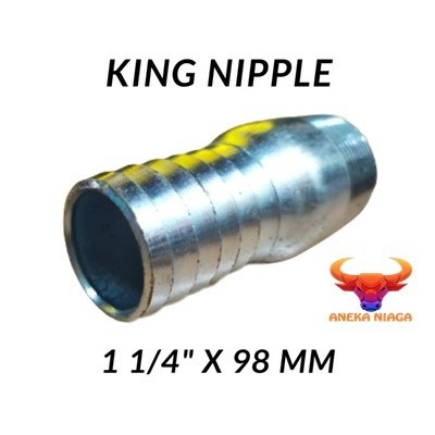 Jual AN-King Nipple 1 1/4 Inch Nepel Selang Galvanis Sambungan Pipa Npt ...