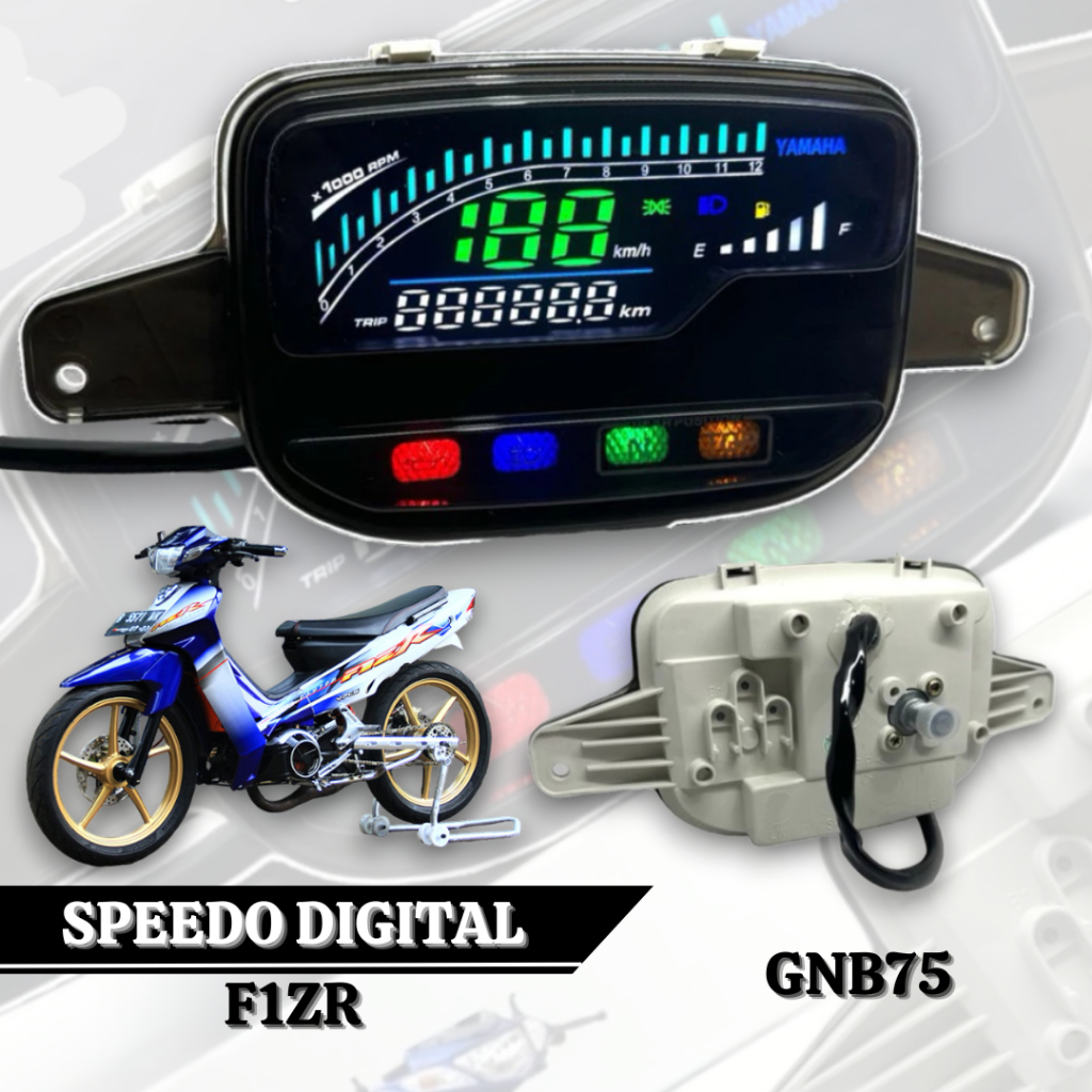 Jual Speedometer Digital Motor Yamaha F1ZR Speedo Motor Digital ...