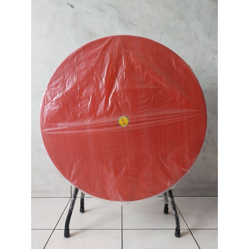Jual Meja Lipat Plastik Bulat Phylia Merah / Meja Lipat Serbaguna ...