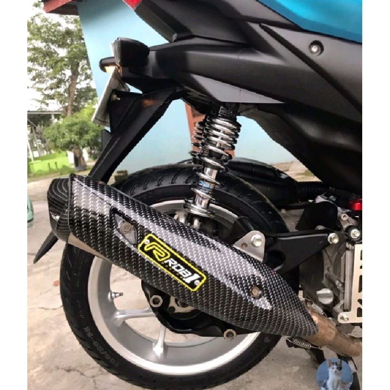 Jual COVER TAMENG KNALPOT ROB1 CARBON NMAX PCX AEROX VARIO XMAX MIO ...