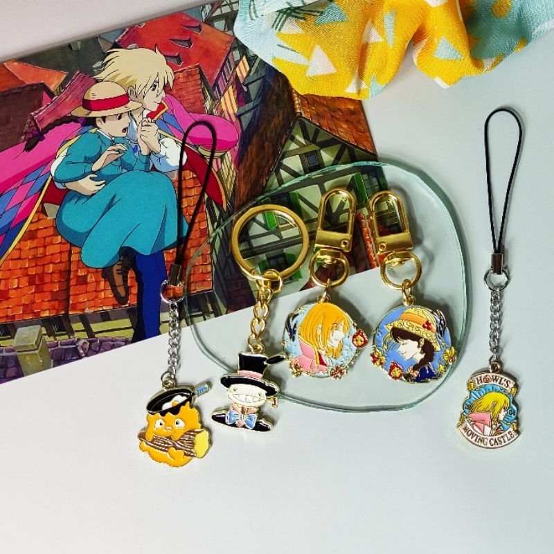 Jual Howl's moving castle gantungan kunci gantungan hp keychain strap ...