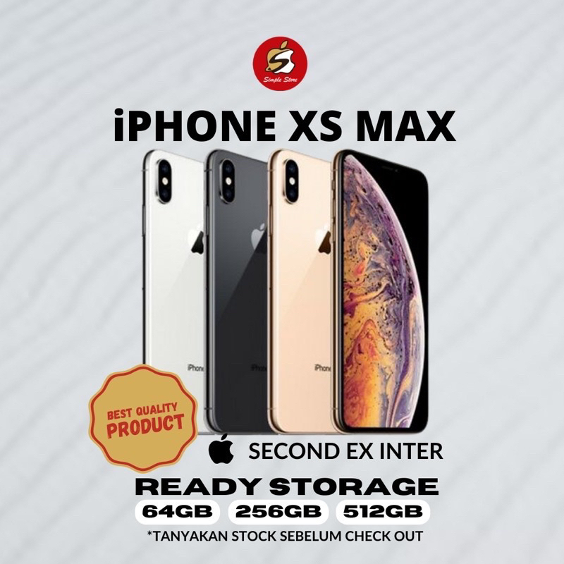 iPHONE XS MAX 256GB SECOND LIKE NEW GARANSI INTERNATIONAL