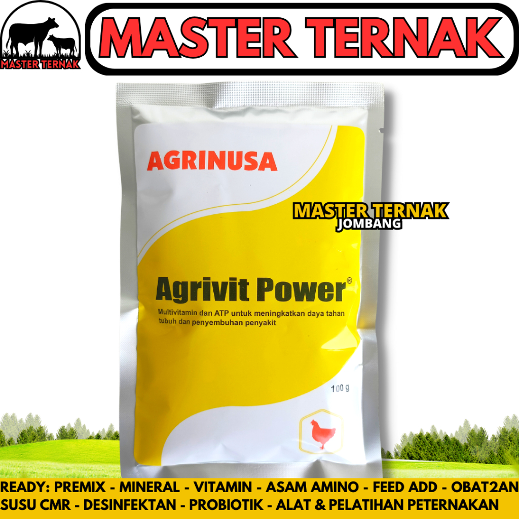 Jual AGRIVIT POWER 100 GRAM - Vitamin Ayam ATP Meningkatkan Daya Tahan ...