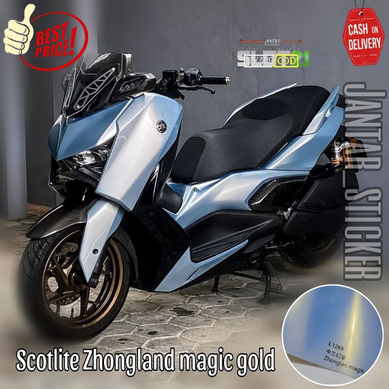 Jual Sticker Scotlite Zhongland Magic Gold Premium Stiker Skotlet Sky