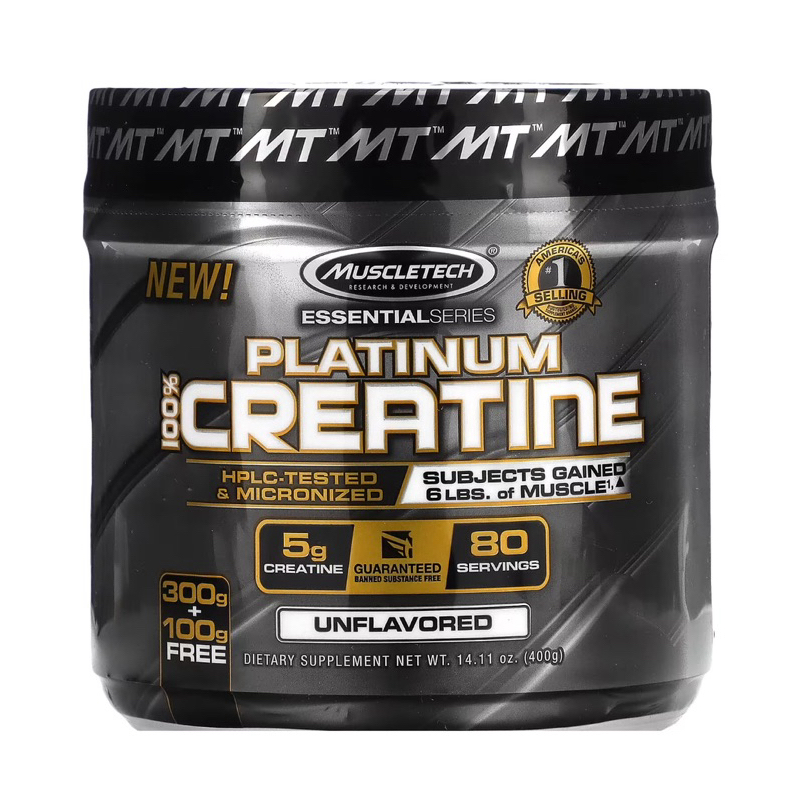 Jual Muscletech Essential Series Platinum 100% Creatine Unflavored 400 ...