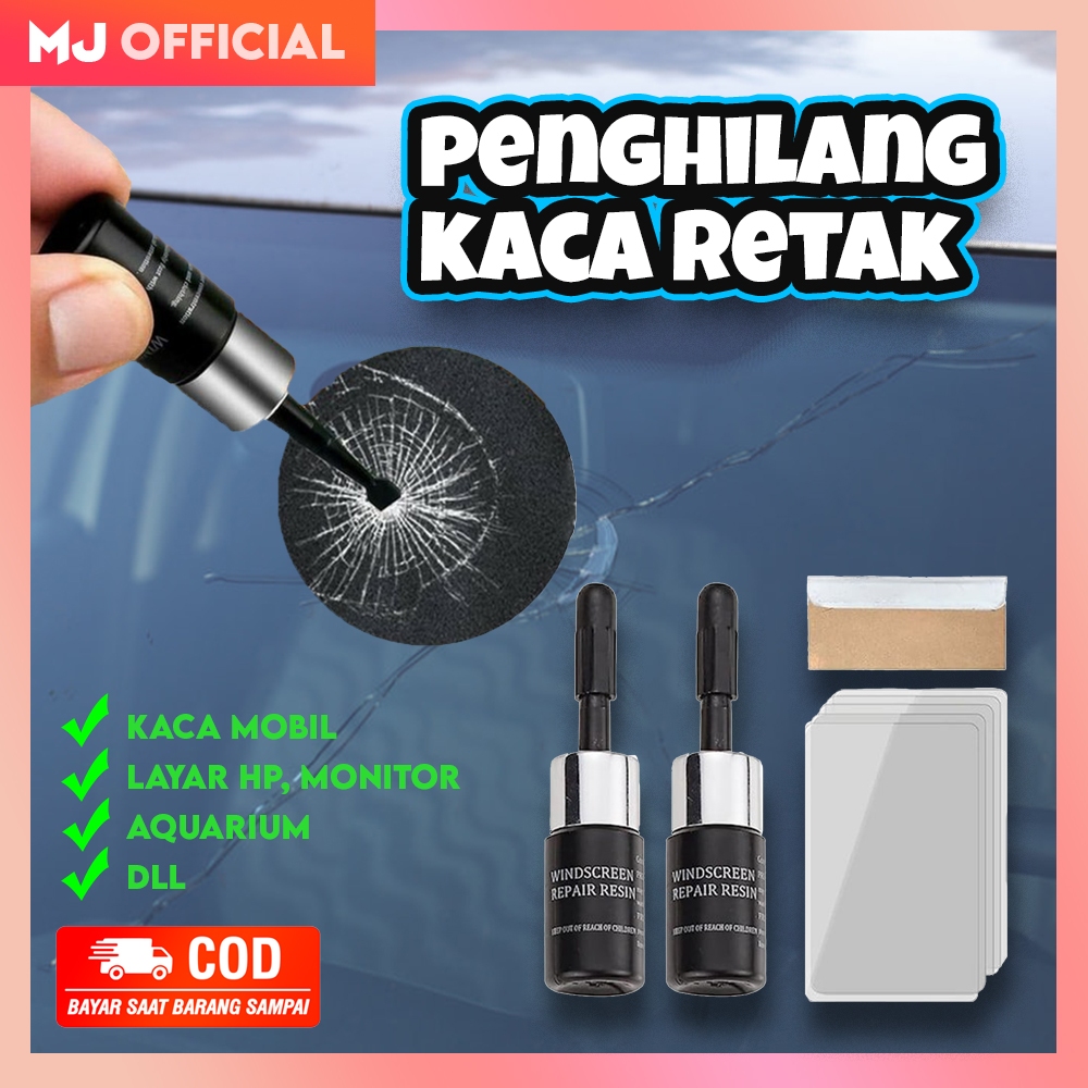 Jual Lem Kaca Mobil Retak Super Kuat Windshield Repair Kit Glass