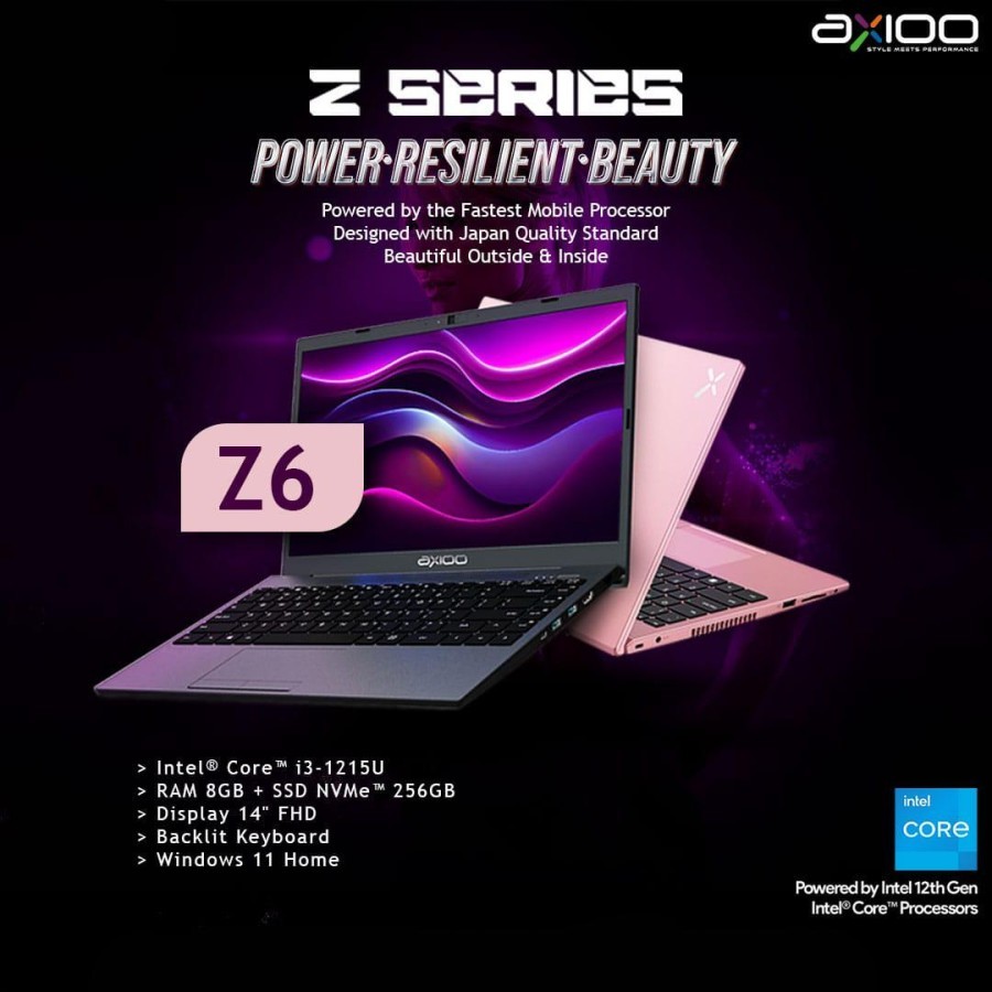 Jual LAPTOP AXIO Z6 I3-1215U 8GB SSD 256GB WIN11 14